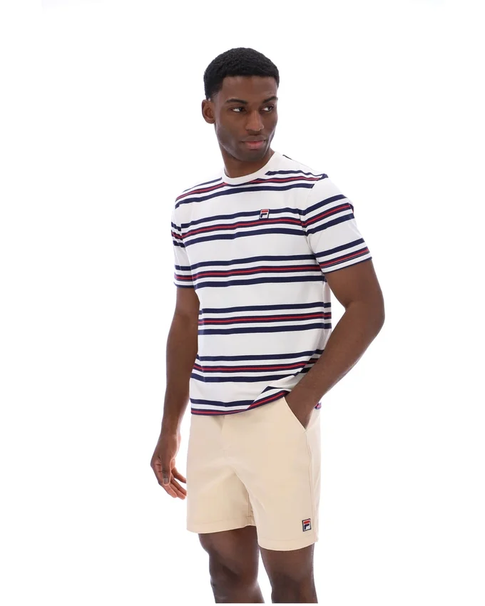 Gardenia Cesare T-Shirt mit gestreiften Garnfärbungen