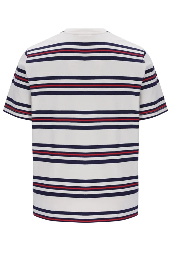 Gardenia Cesare T-Shirt mit gestreiften Garnfärbungen