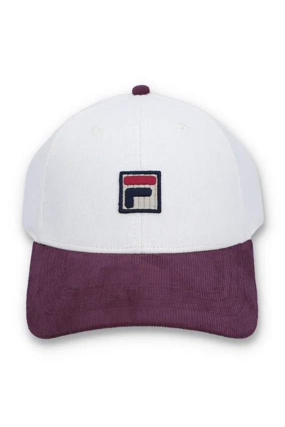 Gardenia Clarke Baseballkappe aus Cord mit Farbblöcken