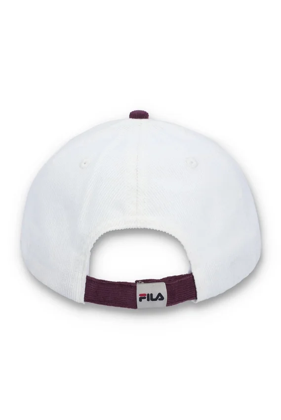 Gardenia Clarke Baseballkappe aus Cord mit Farbblöcken