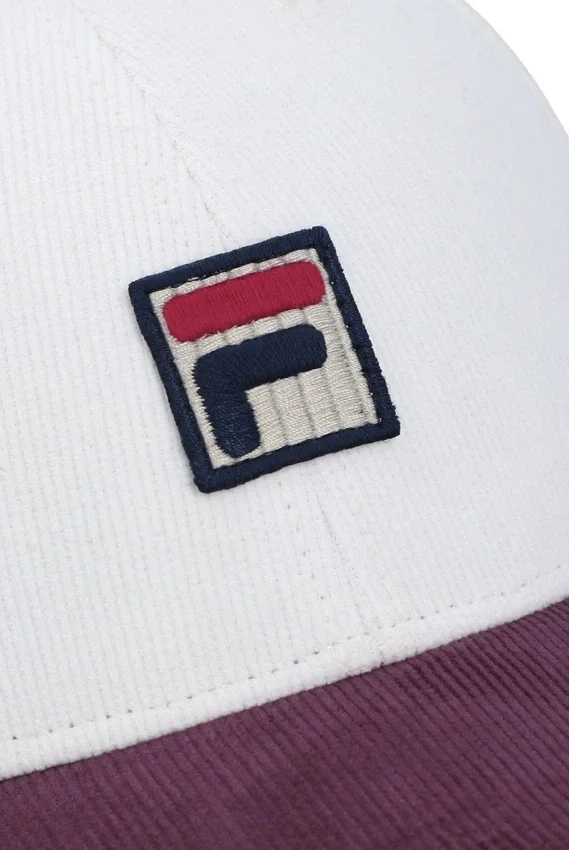 Gardenia Clarke Baseballkappe aus Cord mit Farbblöcken