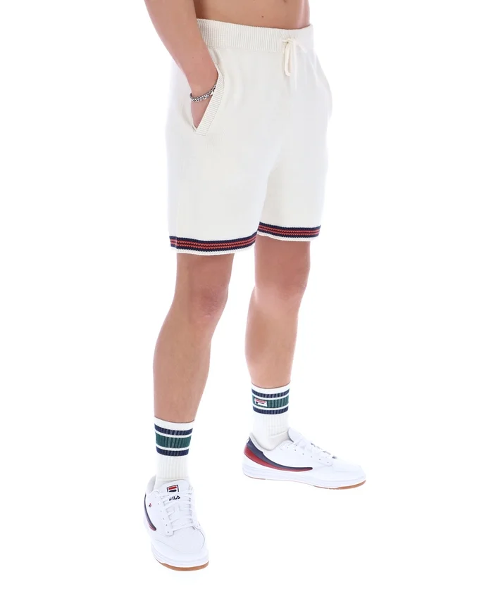 Gardenia Clemente Häkelshorts mit Kontraststreifen