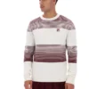 Gardenia Connor Gestreifter Strickpullover mit Rundhalsausschnitt