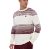 Gardenia Connor Gestreifter Strickpullover mit Rundhalsausschnitt