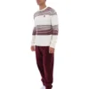 Gardenia Connor Gestreifter Strickpullover mit Rundhalsausschnitt