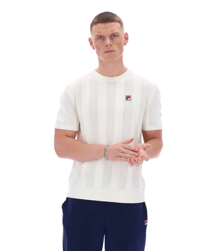 Gardenia Corrado T-Shirt mit Strick-Einsätzen