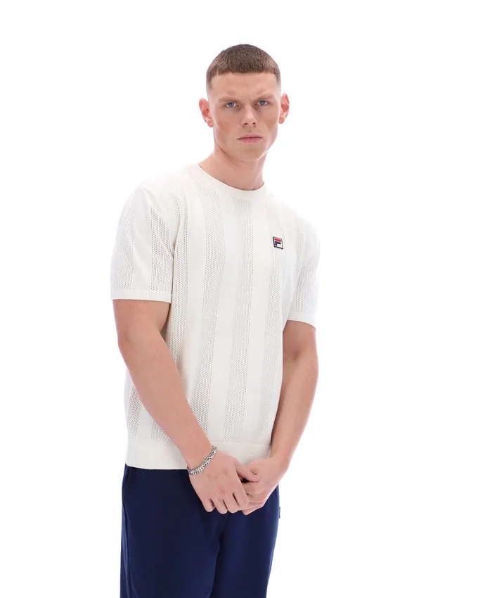 Gardenia Corrado T-Shirt mit Strick-Einsätzen