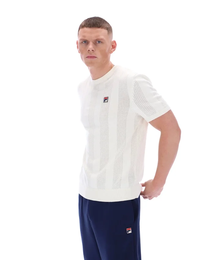 Gardenia Corrado T-Shirt mit Strick-Einsätzen