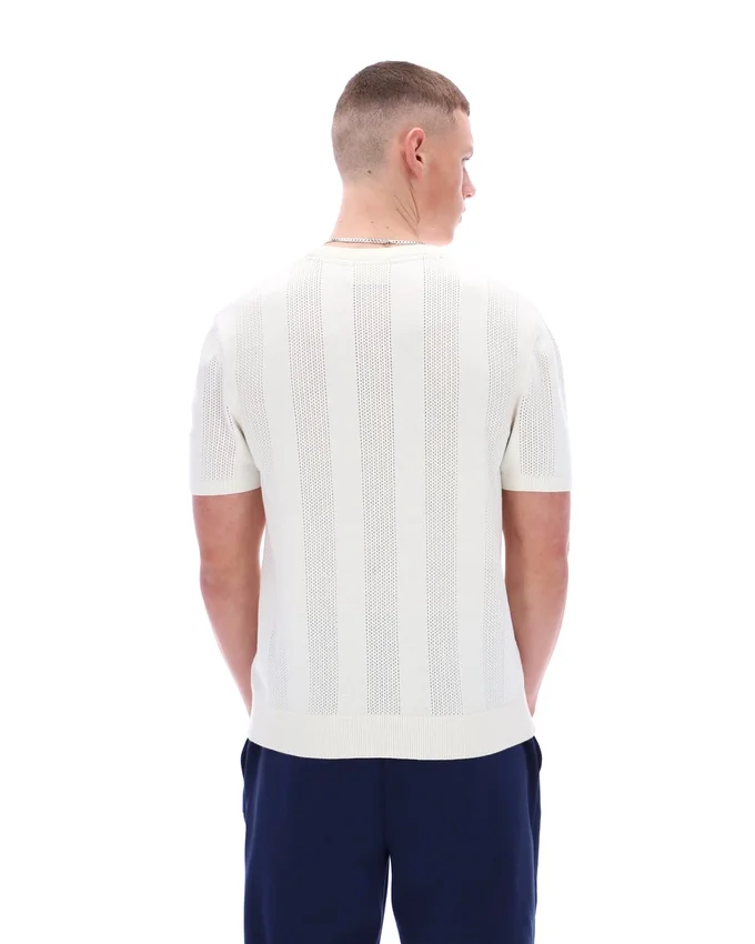 Gardenia Corrado T-Shirt mit Strick-Einsätzen