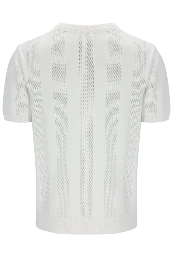 Gardenia Corrado T-Shirt mit Strick-Einsätzen