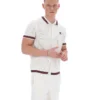 Gardenia Domenico Häkel-Strickhemd mit Kontraststreifen