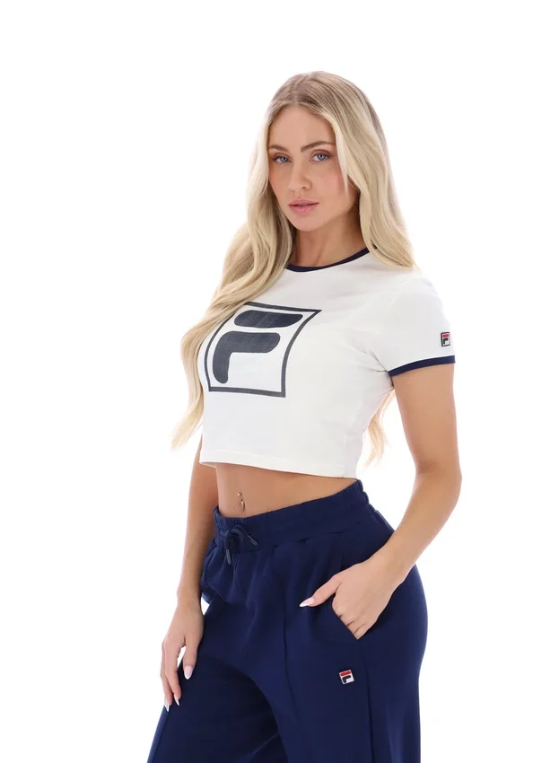 Gardenia Jeno Crop-Top mit Flügelärmeln mit Kappen