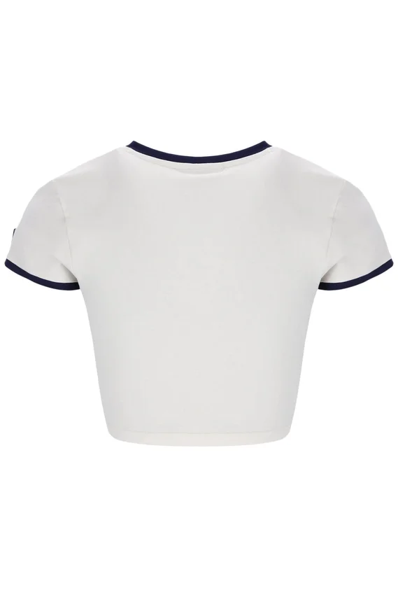 Gardenia Jeno Crop-Top mit Flügelärmeln mit Kappen