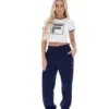 Gardenia Jeno Crop-Top mit Flügelärmeln mit Kappen