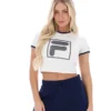Gardenia Jeno Crop-Top mit Flügelärmeln mit Kappen