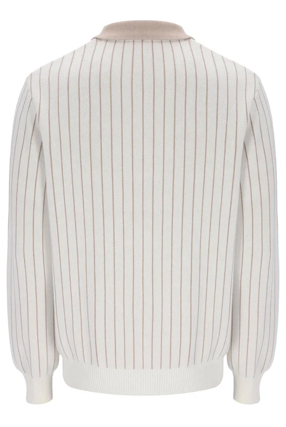 Gardenia Kobe gestreiftes Strick-Polo