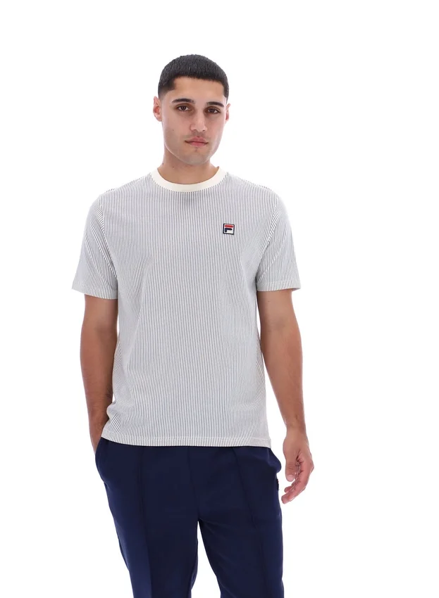 Gardenia Nilo T-Shirt mit Nilo-Print und Nadelstreifen