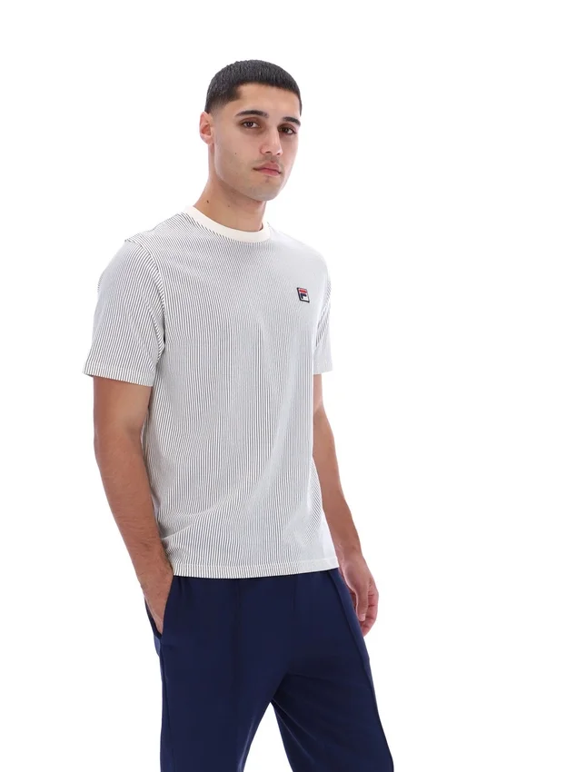 Gardenia Nilo T-Shirt mit Nilo-Print und Nadelstreifen