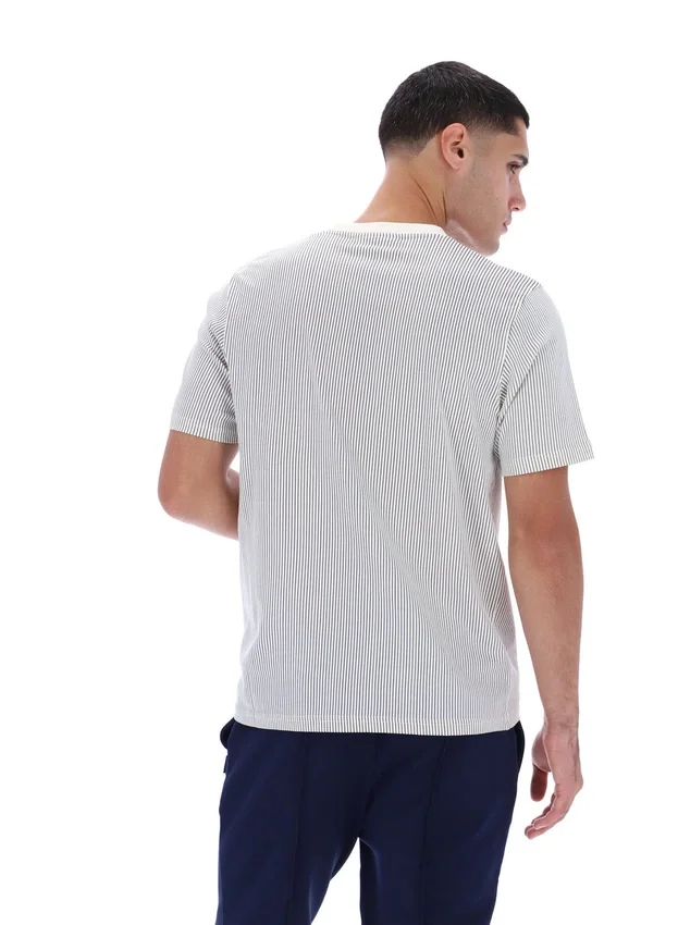 Gardenia Nilo T-Shirt mit Nilo-Print und Nadelstreifen