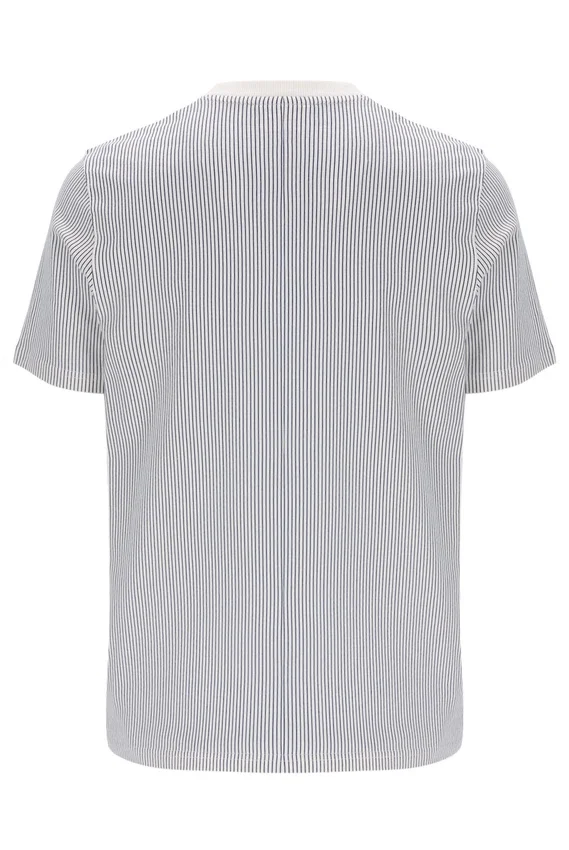 Gardenia Nilo T-Shirt mit Nilo-Print und Nadelstreifen