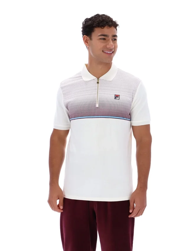 Gardenia Paco Velours-Polo mit Reißverschluss