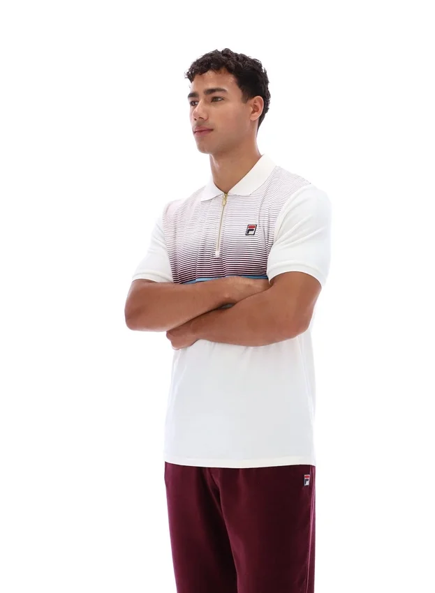 Gardenia Paco Velours-Polo mit Reißverschluss