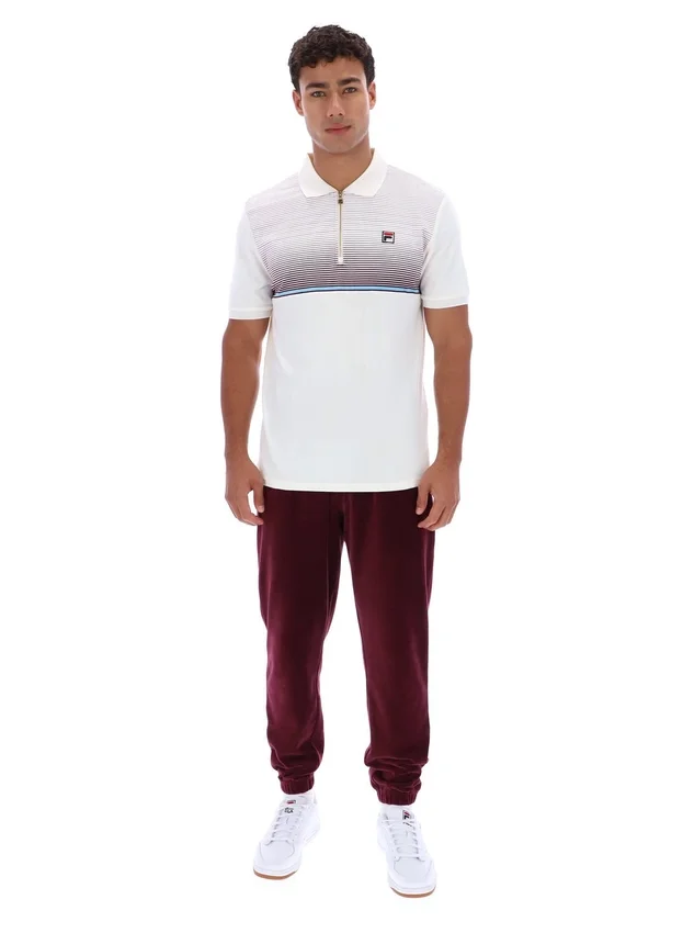 Gardenia Paco Velours-Polo mit Reißverschluss