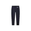 Gerade geschnittene Freizeithose – Warmhaltende Sport-Strickhose, lang, blau
