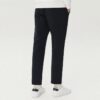 Gerade geschnittene Freizeithose – Warmhaltende Sport-Strickhose, lang, blau