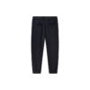 Gestreifte, gerade geschnittene Strick-Freizeithose, lang, blau