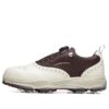 Golf Oxford Spike Sneaker „Weiß-Braun“
