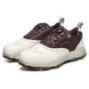 Golf Oxford Spike Sneaker „Weiß-Braun“