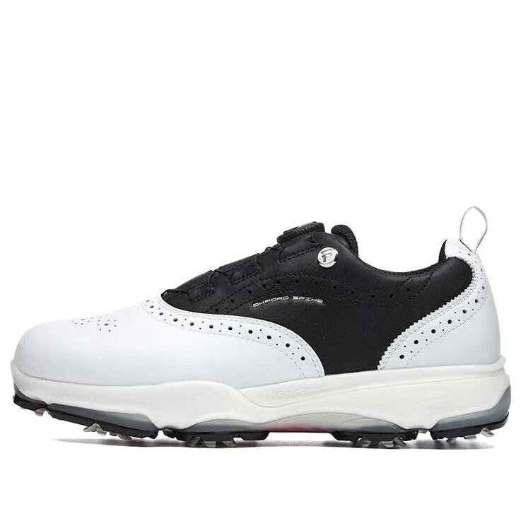 Golf Oxford Spike Sneakers „White Black“