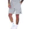 Grau melierte Vico-Fleece-Shorts