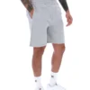 Grau melierte Vico-Fleece-Shorts