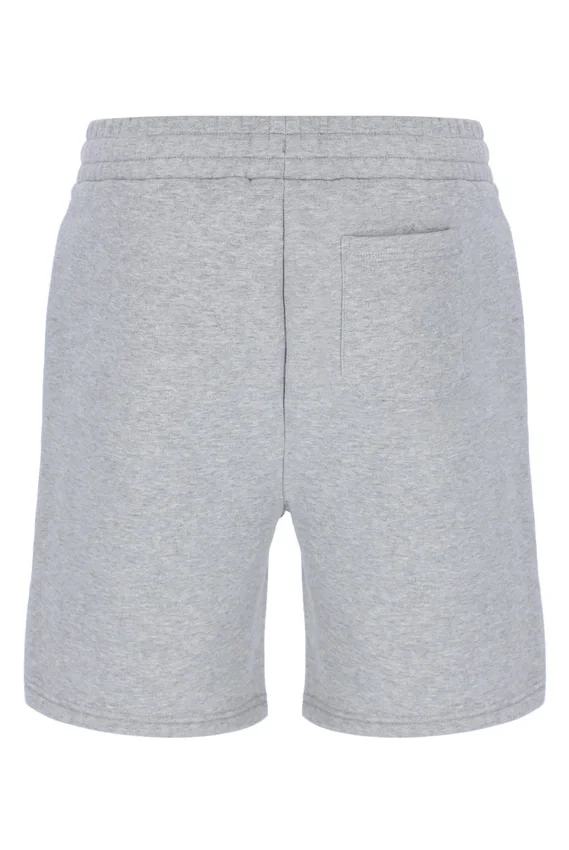 Grau melierte Vico-Fleece-Shorts