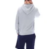Grau melierter Tenconi-Hoodie mit Reißverschluss