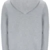 Grau melierter Tenconi-Hoodie mit Reißverschluss
