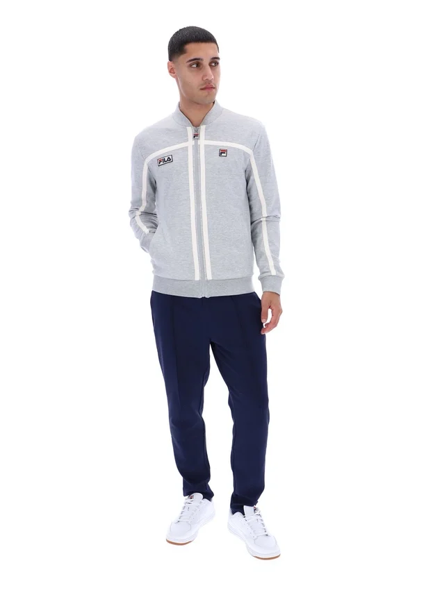 Grau meliertes Emilio Trainingsjacke