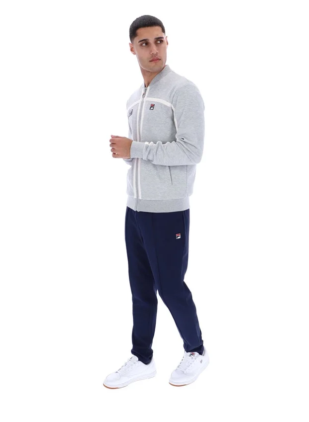 Grau meliertes Emilio Trainingsjacke