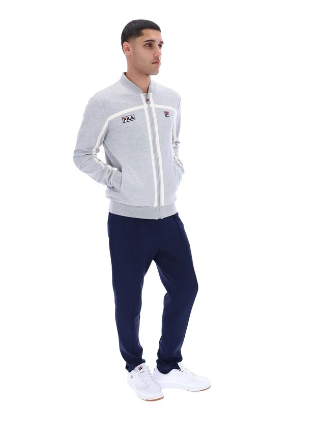 Grau meliertes Emilio Trainingsjacke