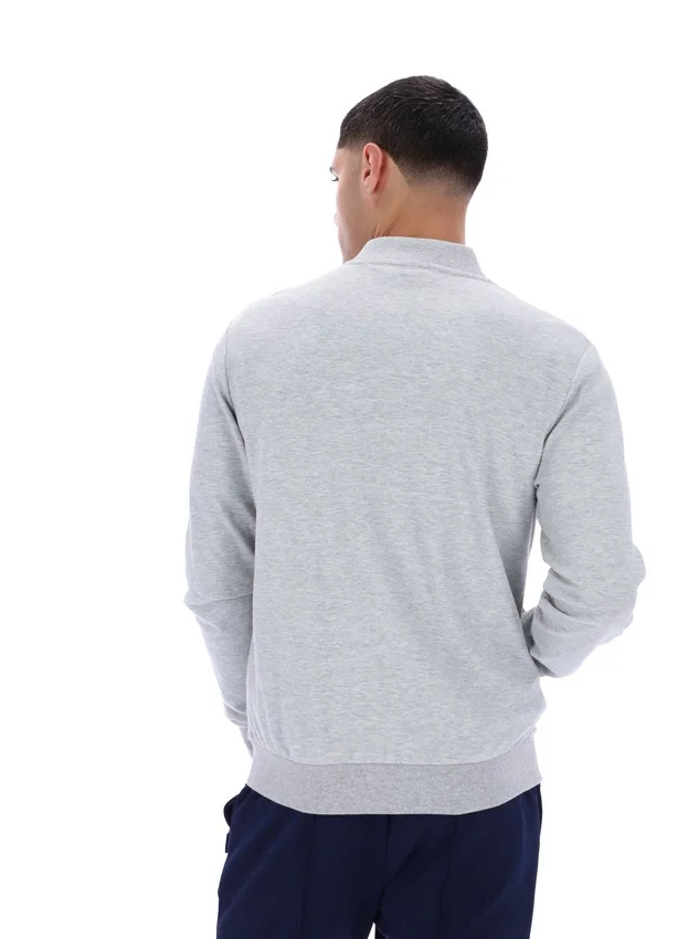 Grau meliertes Emilio Trainingsjacke