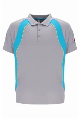 Graues Backspin Tennis-Shorts-Polo mit Kurzarm