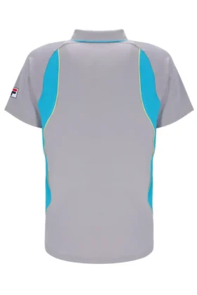 Graues Backspin Tennis-Shorts-Polo mit Kurzarm