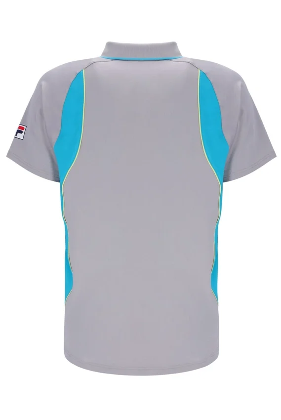 Graues Backspin Tennis-Shorts-Polo mit Kurzarm