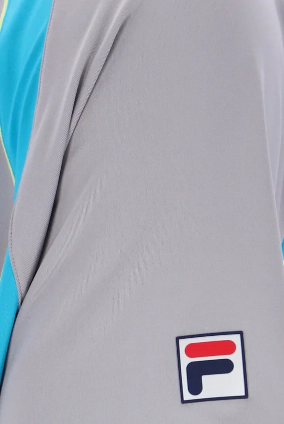 Graues Backspin Tennis-Shorts-Polo mit Kurzarm
