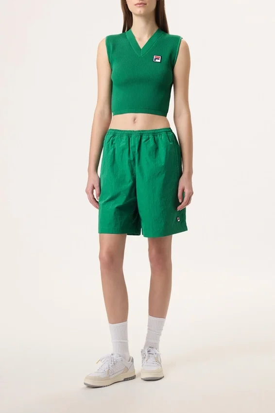 Grüne Fila x Hailey Crinkle-Shorts