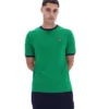 Grünes Marconi Essential Ringer-T-Shirt