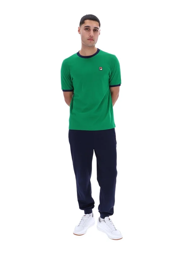 Grünes Marconi Essential Ringer-T-Shirt