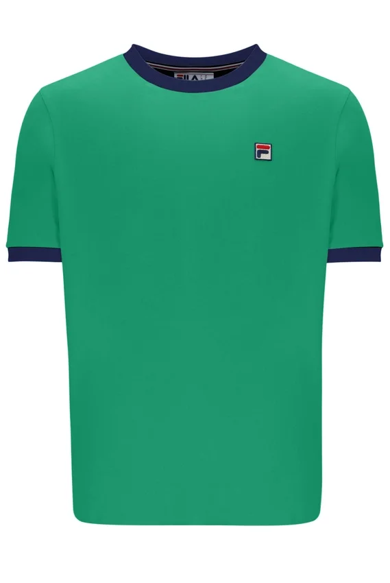 Grünes Marconi Essential Ringer-T-Shirt